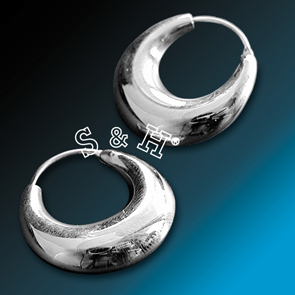 Stříbrné náušnice - kruhy