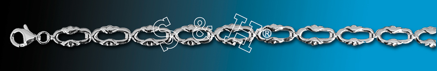 Stříbrný náramek + náhrdelník