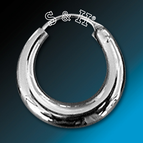 Stříbrné náušnice - kruhy