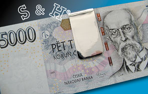 Spona na peníze - hladká větší