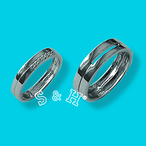 Stříbrný prsten - snubní