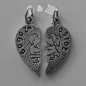 Přívěsek - půlící srdce