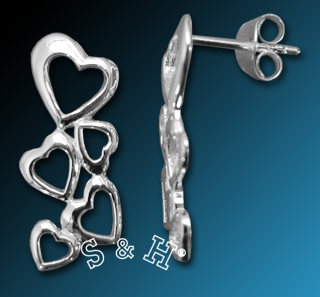 Stříbrné náušnice