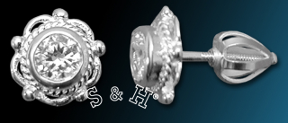 Stříbrné náušnice