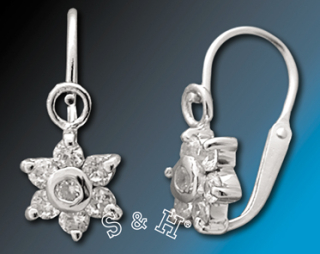 Dětské stříbrné náušnice